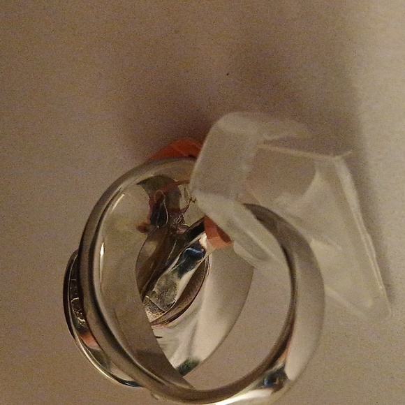 2331591-2. Simulated Pearl, Austrian Crystals Ring in 316L Stainless - Picture 3 of 7